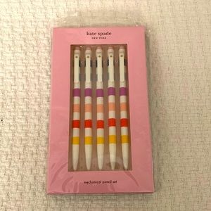 Kate spade candy stripe mechanical pencil set